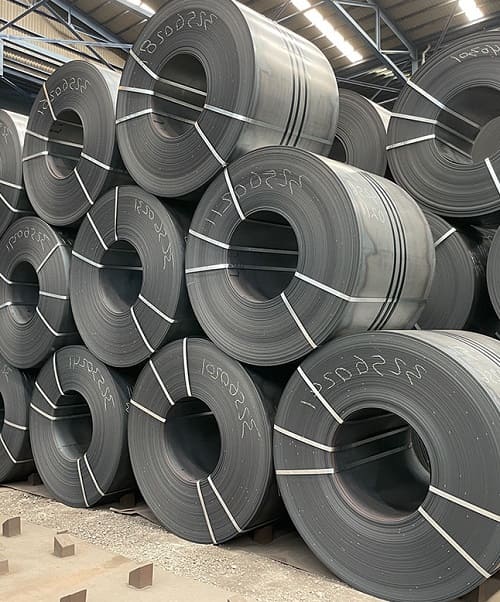 Hot Rolled HR Steel Slit Coil Processing and Distribution Yard Mumbai